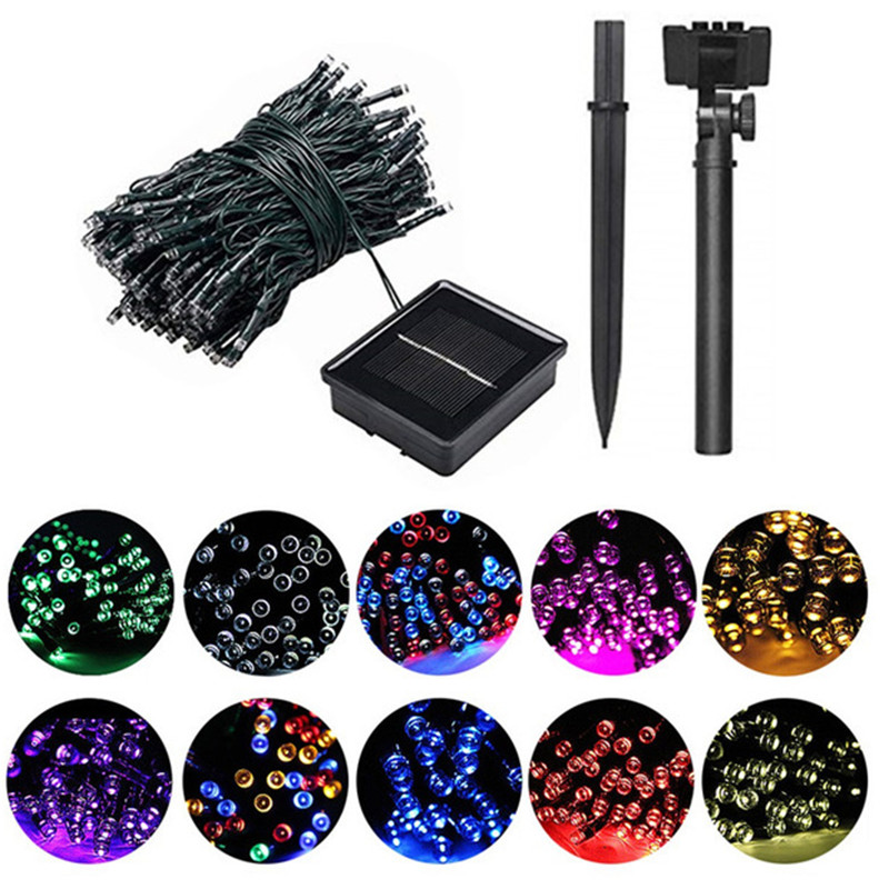 Outdoor Power Strip - 50/100/200 Led Solar Fairy Lights Outdoor