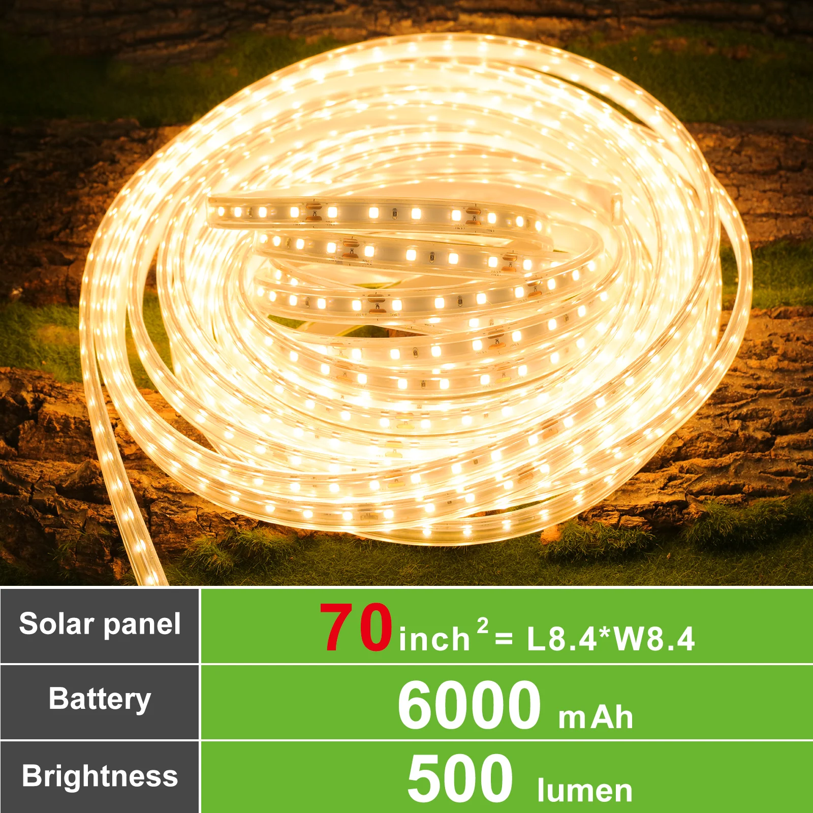 Outdoor Power Strip - intelamp 10 Meters 800 LED 6000mah