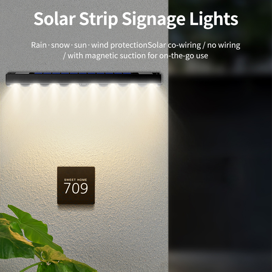 Outdoor Power House - Outdoor Solar LED Address Light, Auto