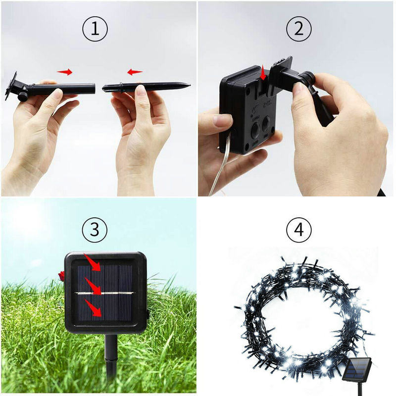 Solar Powered Fairy string Lig - Outdoor Solar Power Xmas Lights incelemesi ve fiyatı