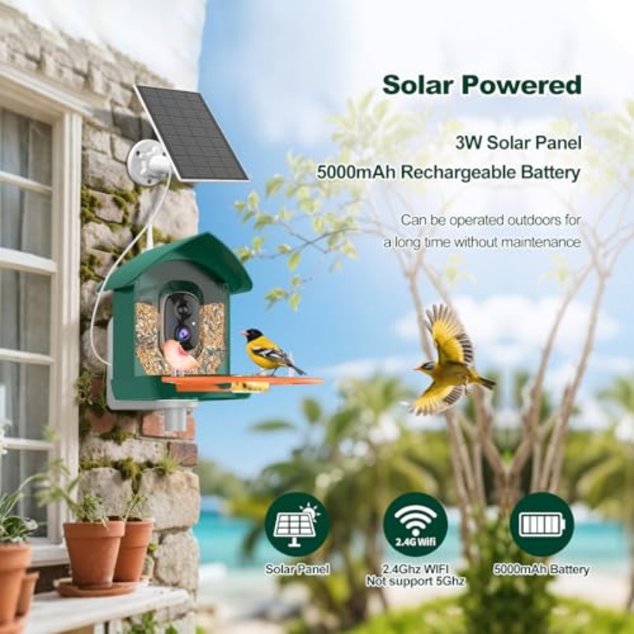 Bird Feeder with Camera, WiFi  - Outdoor Power House incelemesi ve fiyatı