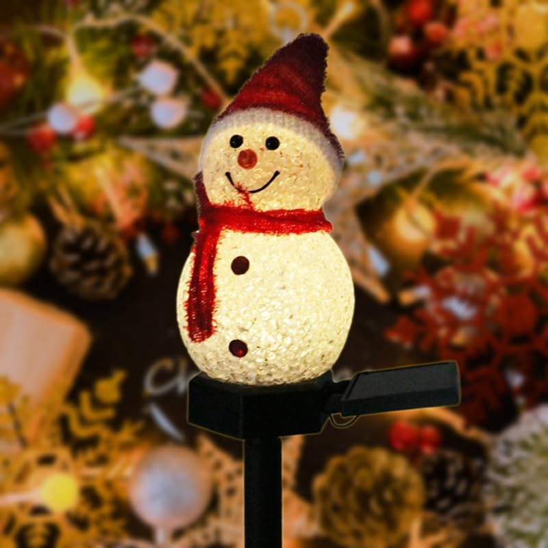 LED Snowman Solar Garden Light - Outdoor Solar Power Xmas Lights incelemesi ve fiyatı