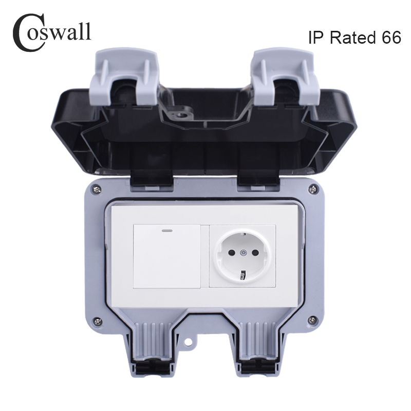 Coswall IP66 Weatherproof Wate - Outdoor Power Outlet Waterproof incelemesi ve fiyatı