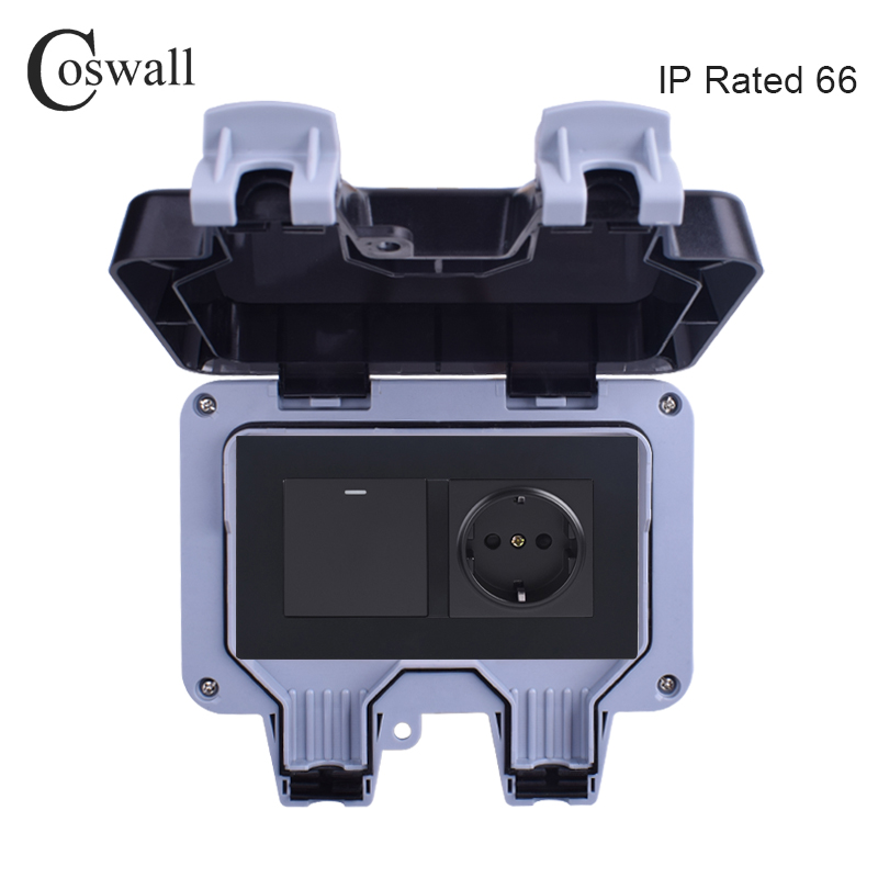 Coswall IP66 Weatherproof Wate - Outdoor Power Outlet Waterproof incelemesi ve fiyatı