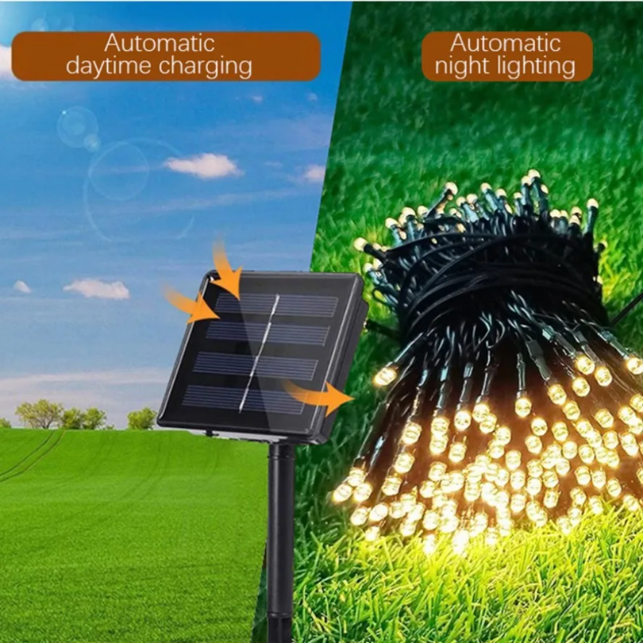 7M Solar Camping Decorative 8  - Outdoor Solar Power Xmas Lights incelemesi ve fiyatı
