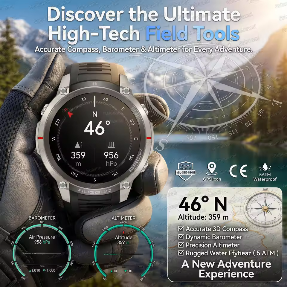 NEW Rugged Military GPS Offlin - Outdoor Power Meter Box incelemesi ve fiyatı