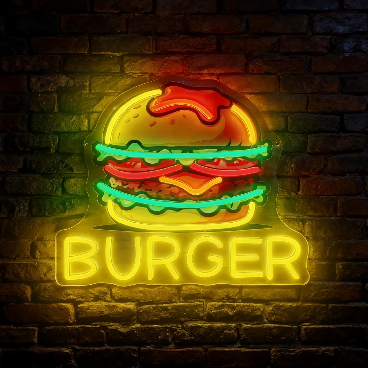 Burger Neon Sign, LED Hamburge - Outdoor Kitchen Power incelemesi ve fiyatı