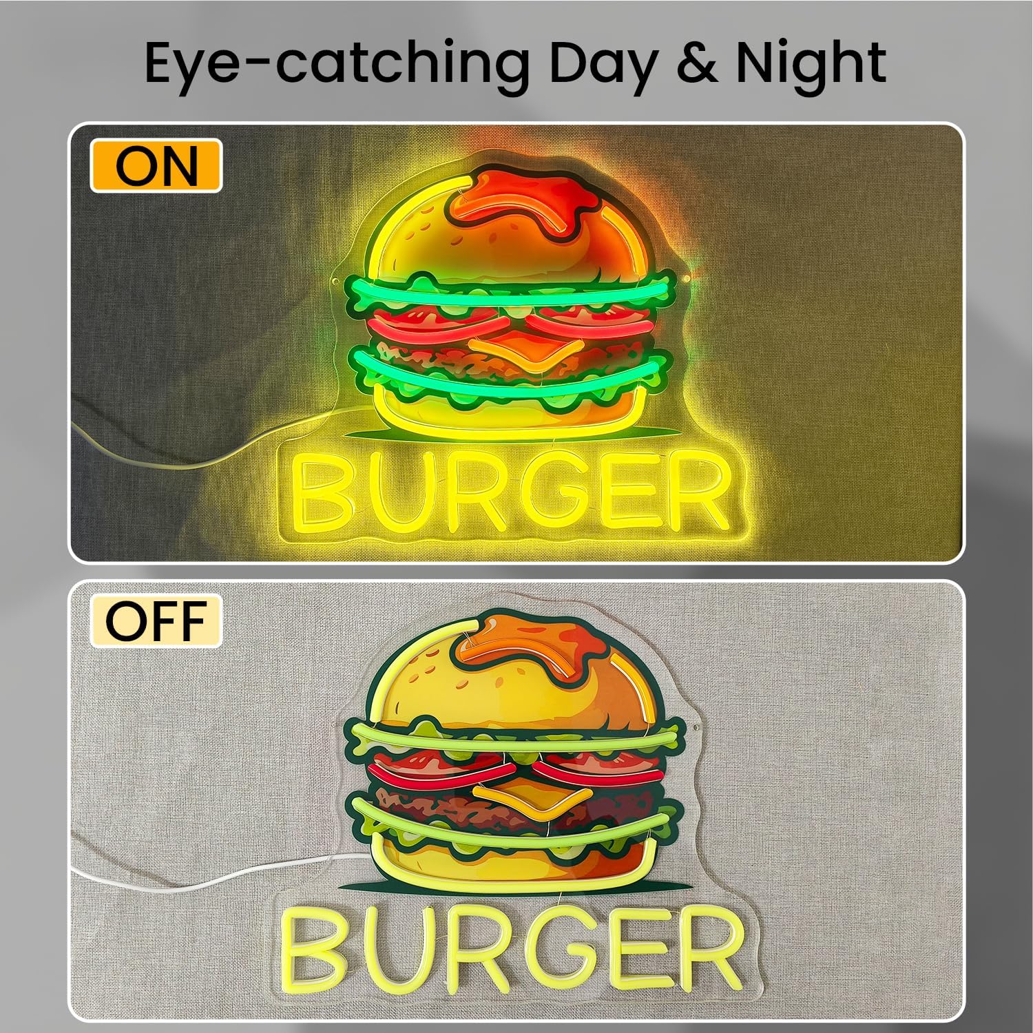 Burger Neon Sign, LED Hamburge - Outdoor Kitchen Power incelemesi ve fiyatı