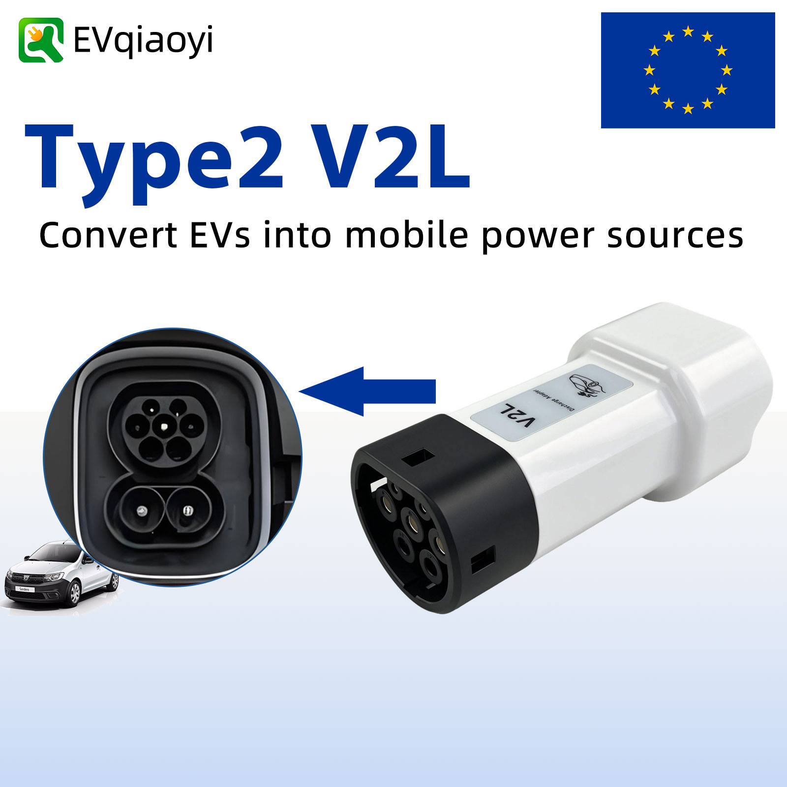 EVqiaoyi 16A Type2 V2L Dischar - Outdoor Power Plug incelemesi ve fiyatı