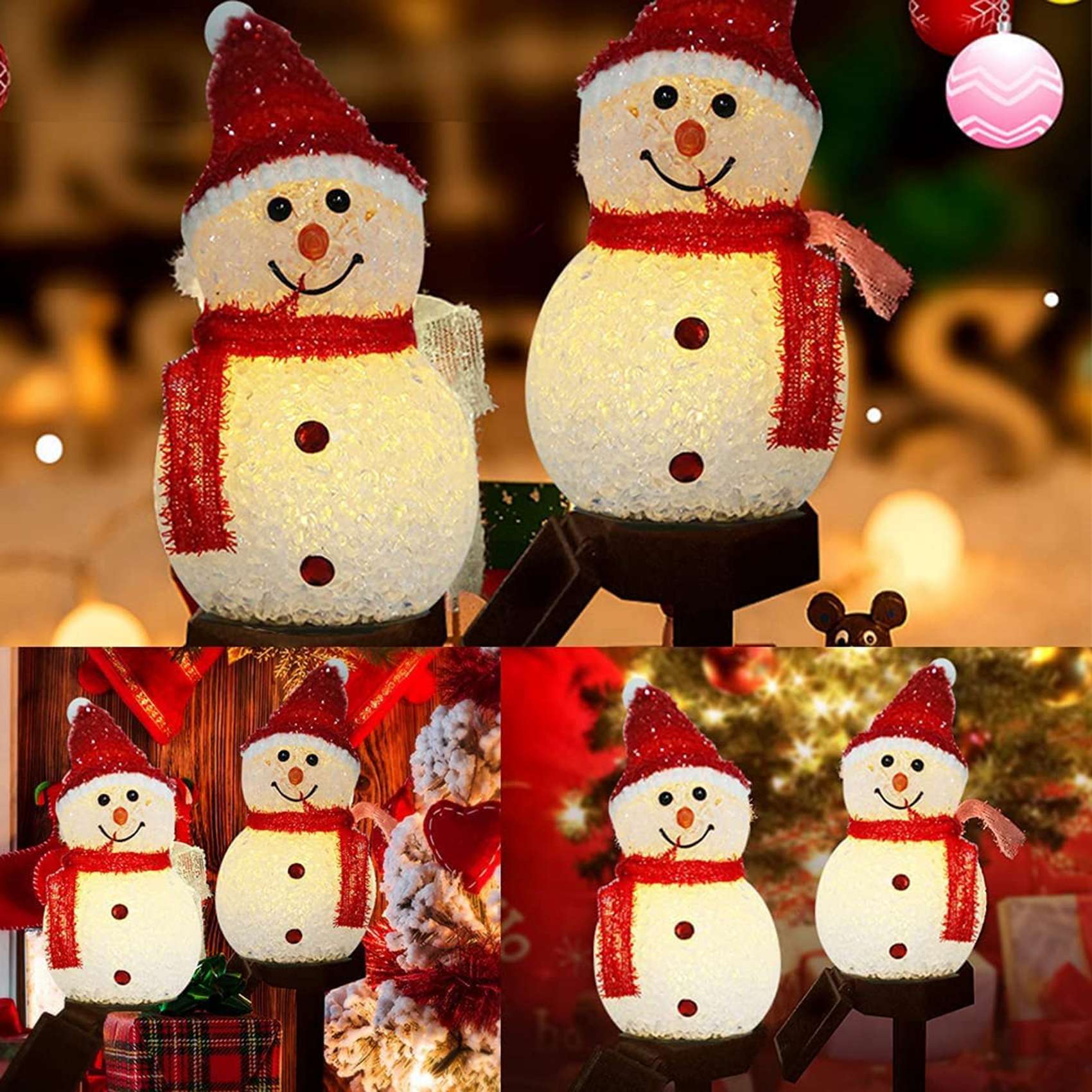 PZHI-Snowman Solar Lights Chri - Outdoor Solar Power Xmas Lights incelemesi ve fiyatı
