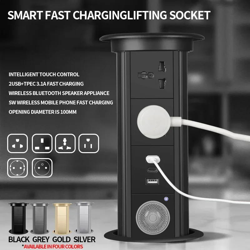 Motorized Pop up Tower Socket  - Outdoor Power Strip incelemesi ve fiyatı