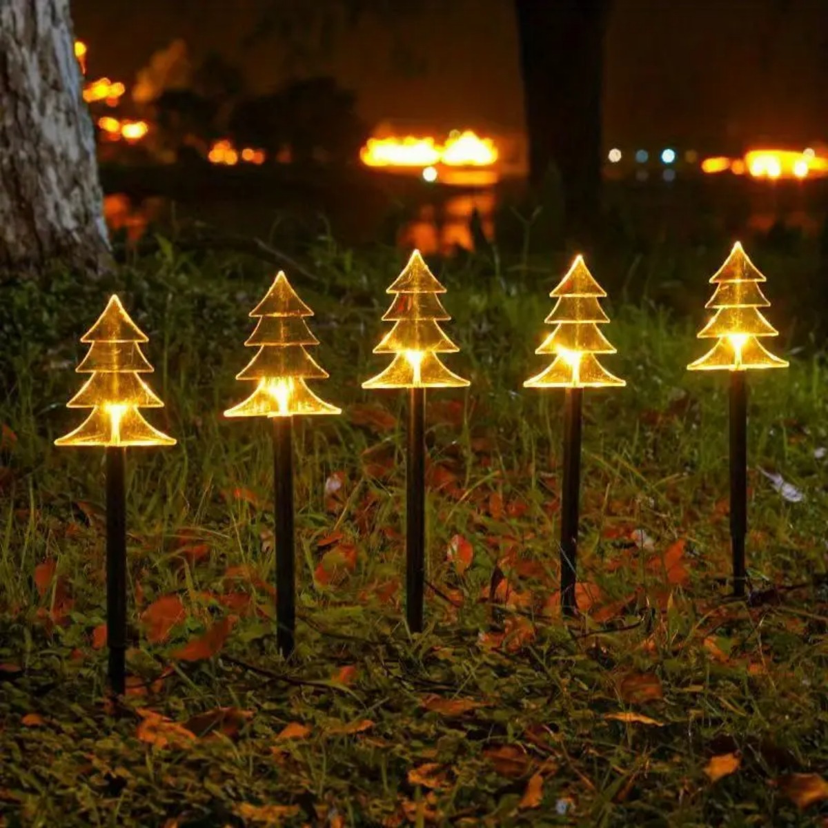 5Pcs Christmas Pathway Lights  - Outdoor Solar Power Xmas Lights incelemesi ve fiyatı