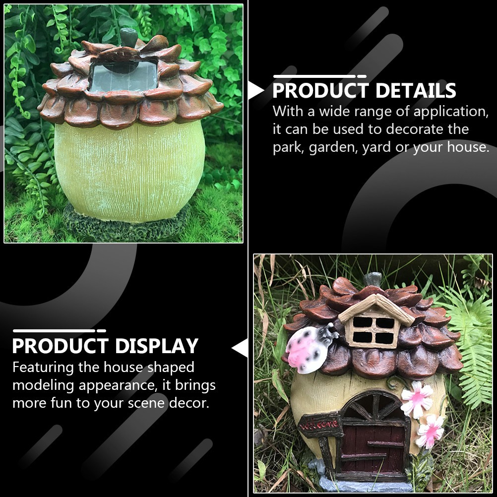 1Pcs Garden House Decor Creati - Outdoor Power House incelemesi ve fiyatı