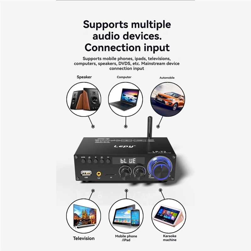 Lepy LP-T2 Hifi Audio Amplifie - Outdoor Power Plug incelemesi ve fiyatı