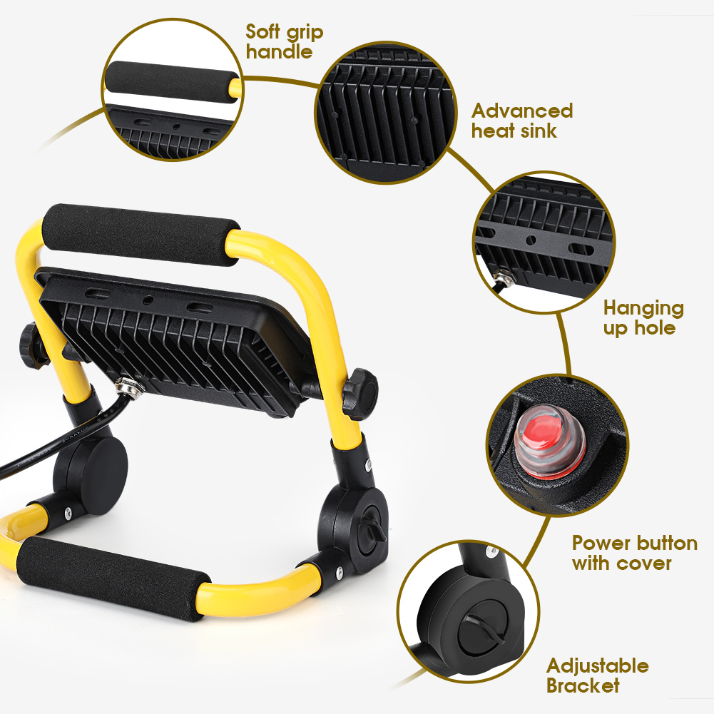 Portable LED Flood Light IP65  - Outdoor Power Outlet Waterproof incelemesi ve fiyatı