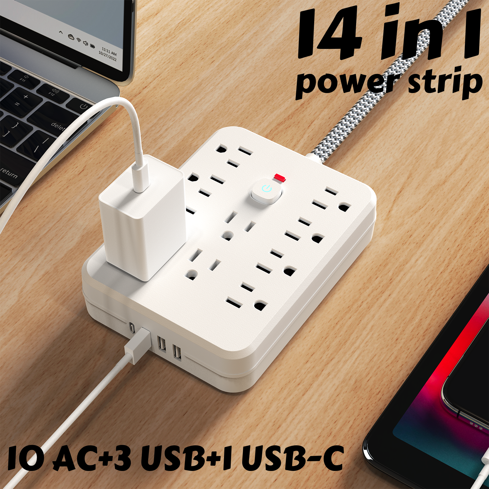 10AC outlets with 5-ft Woven m - Outdoor Power Strip incelemesi ve fiyatı