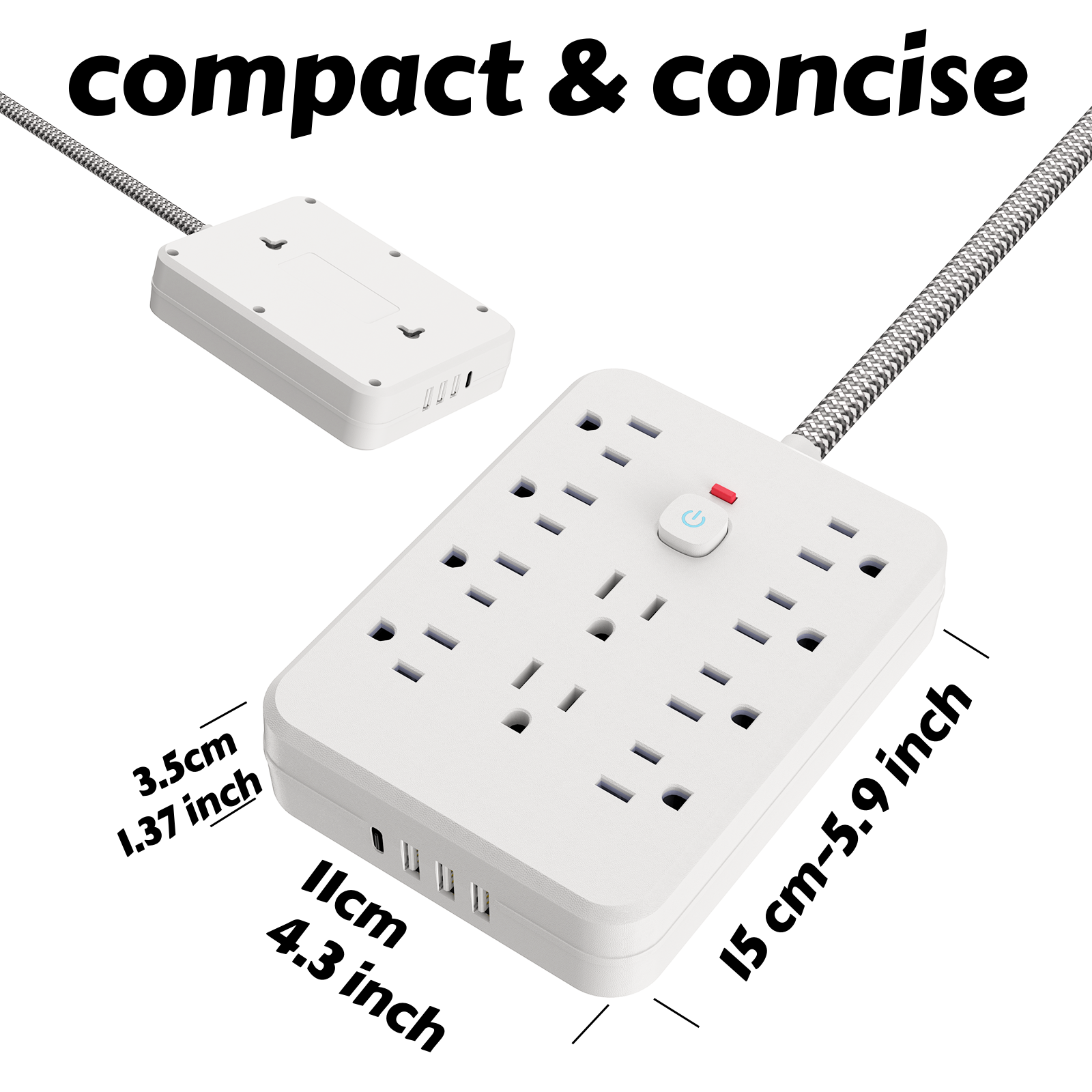 10AC outlets with 5-ft Woven m - Outdoor Power Strip incelemesi ve fiyatı