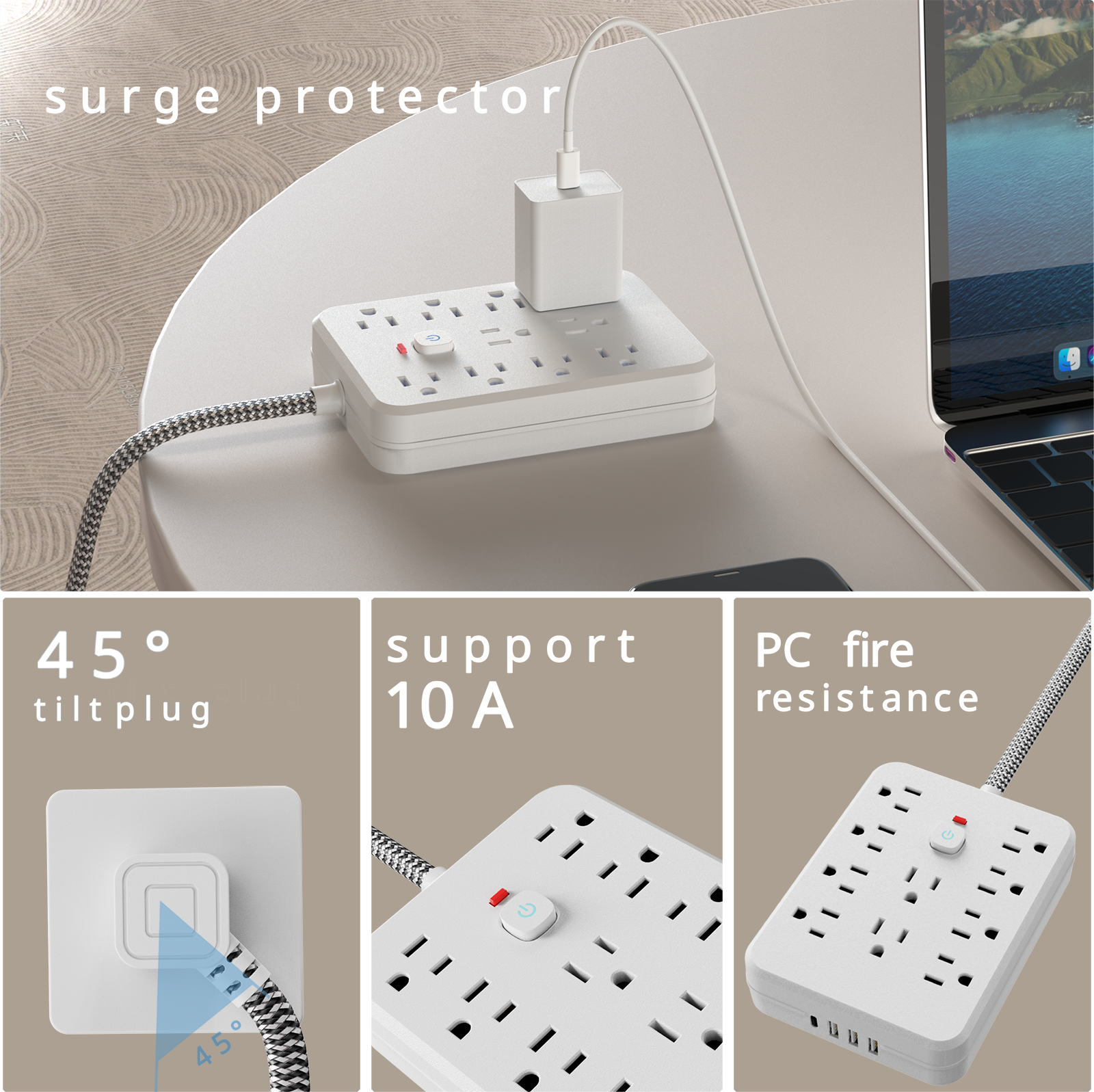 10AC outlets with 5-ft Woven m - Outdoor Power Strip incelemesi ve fiyatı