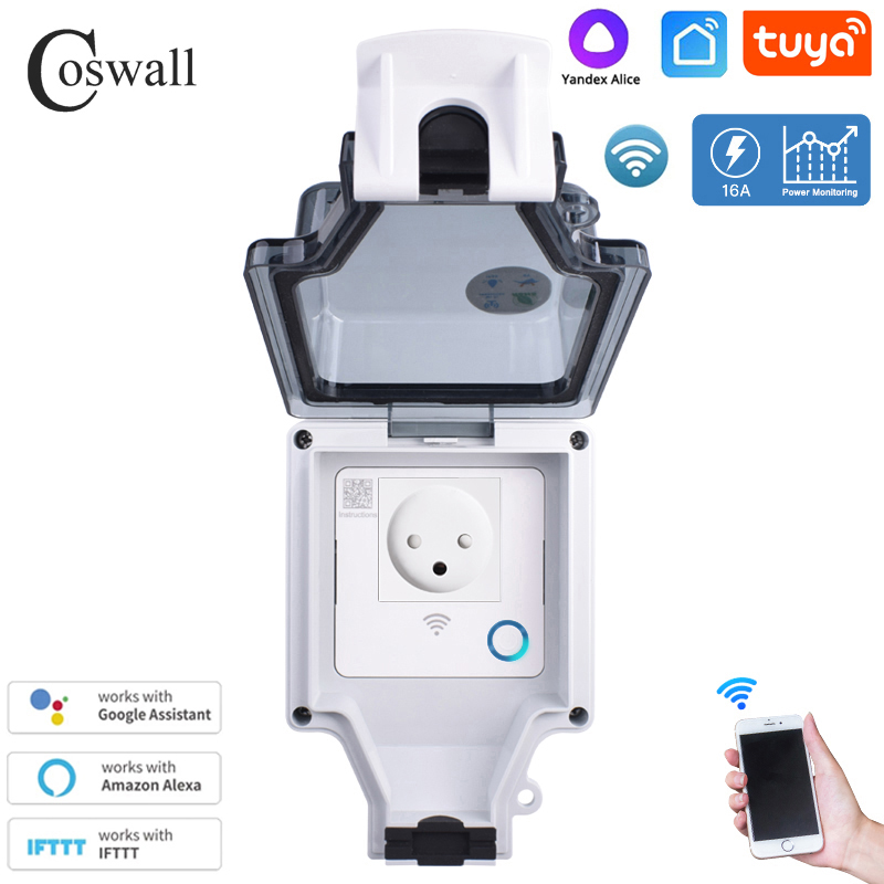 Coswall Tuya Wifi IP66 Waterpr - Outdoor Power Outlet Waterproof incelemesi ve fiyatı