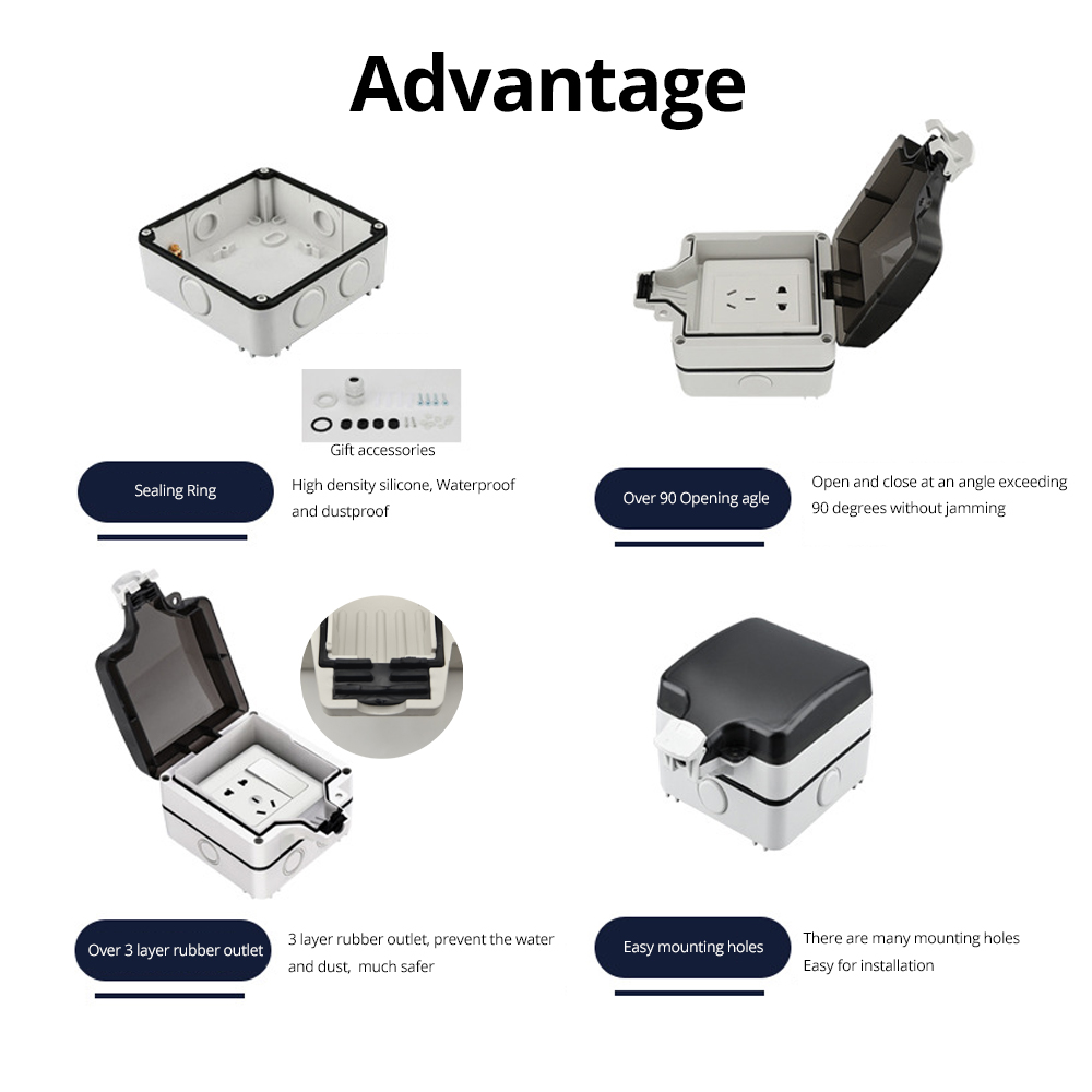 Wallpad IP66 Dustproof Waterpr - Outdoor Power Box Cover incelemesi ve fiyatı