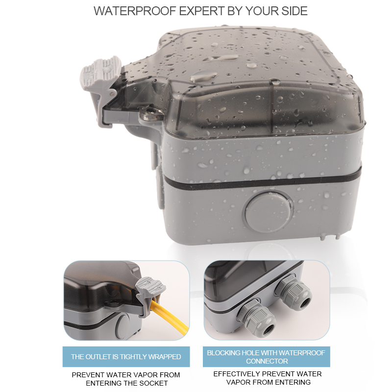 IP66 EU Germany Standard Water - Outdoor Power Outlet Waterproof incelemesi ve fiyatı