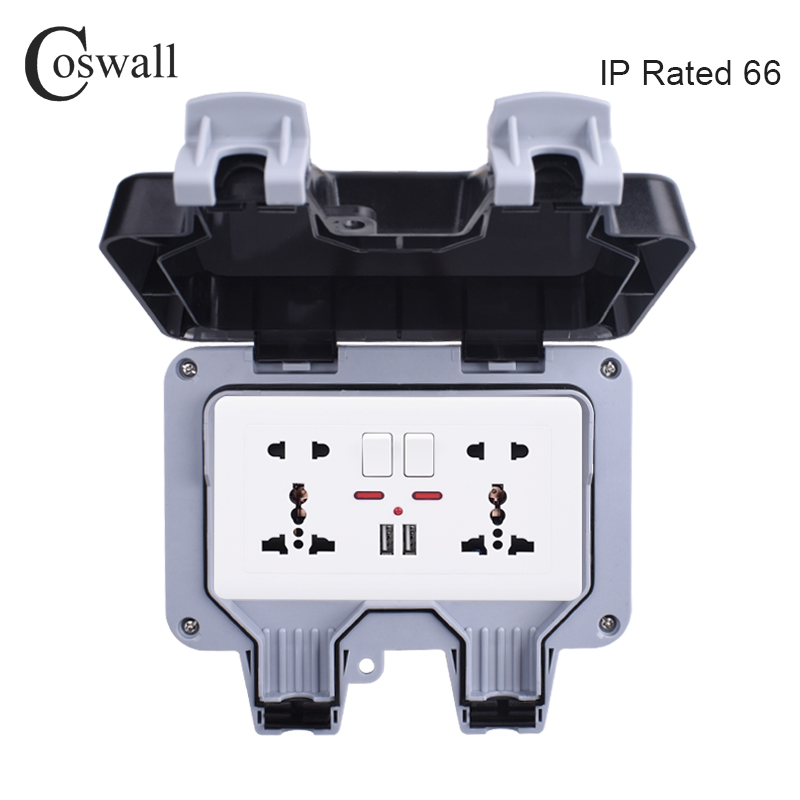 Coswall IP66 Weatherproof Wate - Outdoor Power Outlet Waterproof incelemesi ve fiyatı