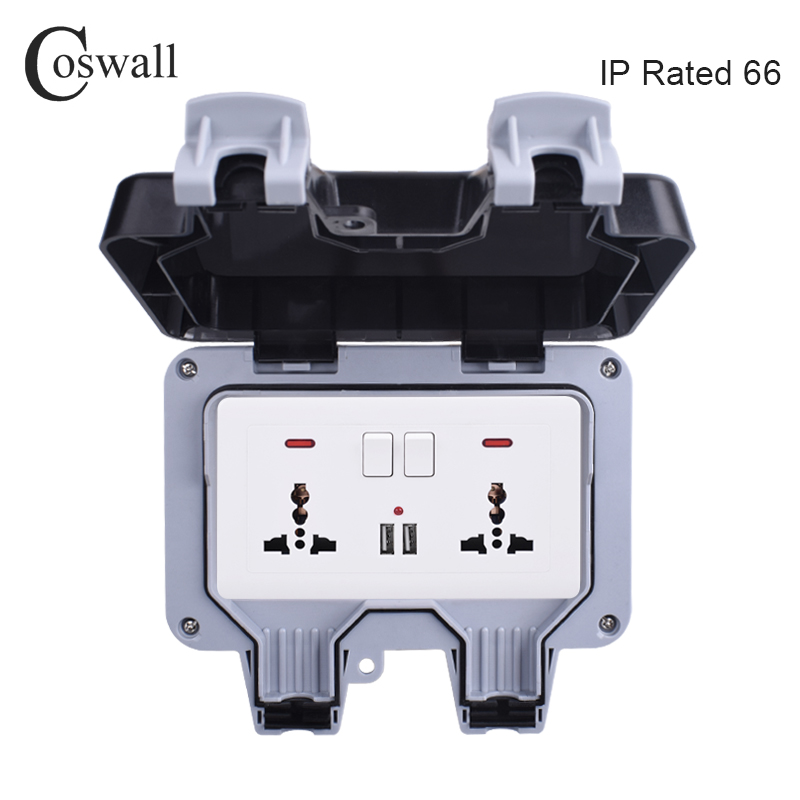 Coswall IP66 Weatherproof Wate - Outdoor Power Outlet Waterproof incelemesi ve fiyatı