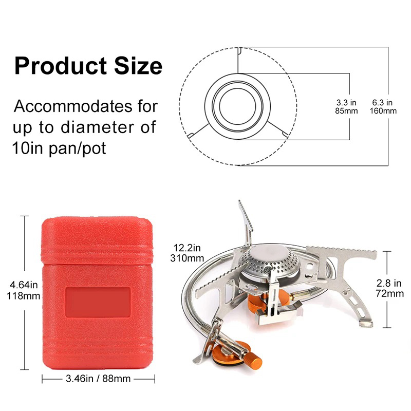 Camping Gas Stove Portable Fol - Outdoor Power Burner incelemesi ve fiyatı