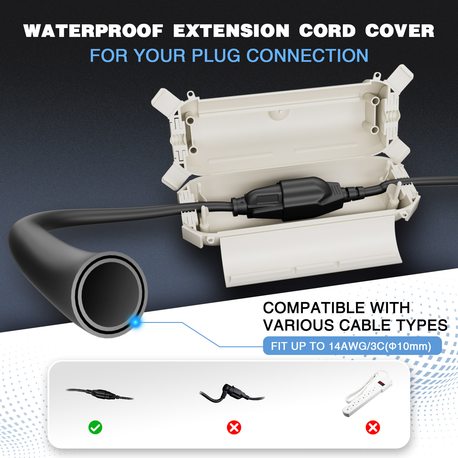 2 Pack Waterproof Outdoor Conn - Outdoor Power Hub incelemesi ve fiyatı