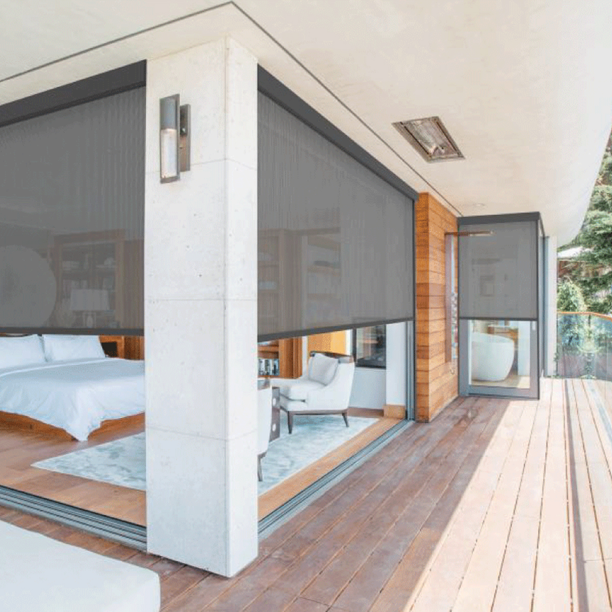 Smart Blackout Outdoor Windpro - Outdoor Power Roller Shades incelemesi ve fiyatı