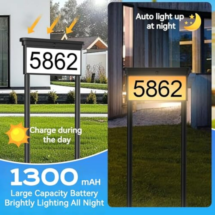 Solar House Numbers For Outsid - Outdoor Power House incelemesi ve fiyatı