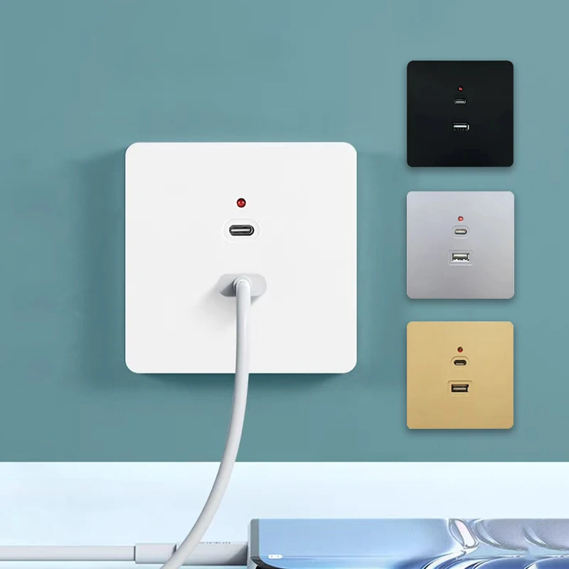 Black Universal Wall USB C Soc - Outdoor Power Hub incelemesi ve fiyatı