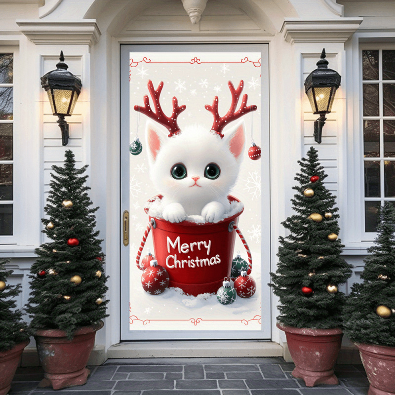 1pc2D flat, Christmas cat door - Outdoor Power House incelemesi ve fiyatı