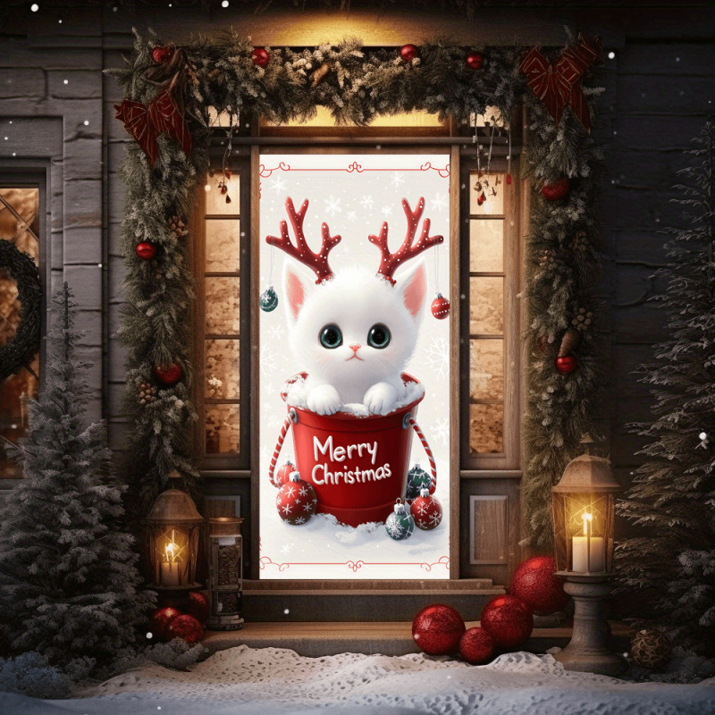 1pc2D flat, Christmas cat door - Outdoor Power House incelemesi ve fiyatı