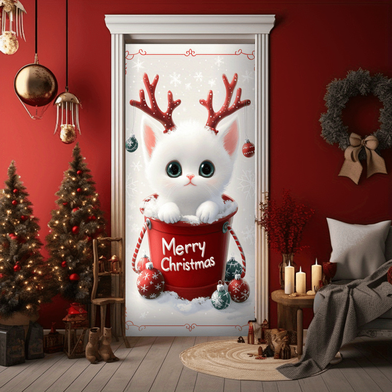 1pc2D flat, Christmas cat door - Outdoor Power House incelemesi ve fiyatı