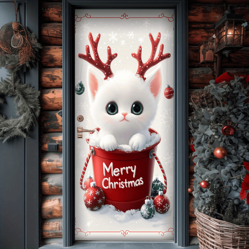 1pc2D flat, Christmas cat door - Outdoor Power House incelemesi ve fiyatı