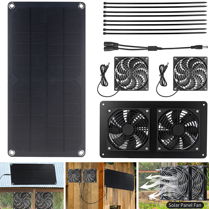 100W Solar Panel Exhaust Fan A - Outdoor Power House incelemesi ve fiyatı