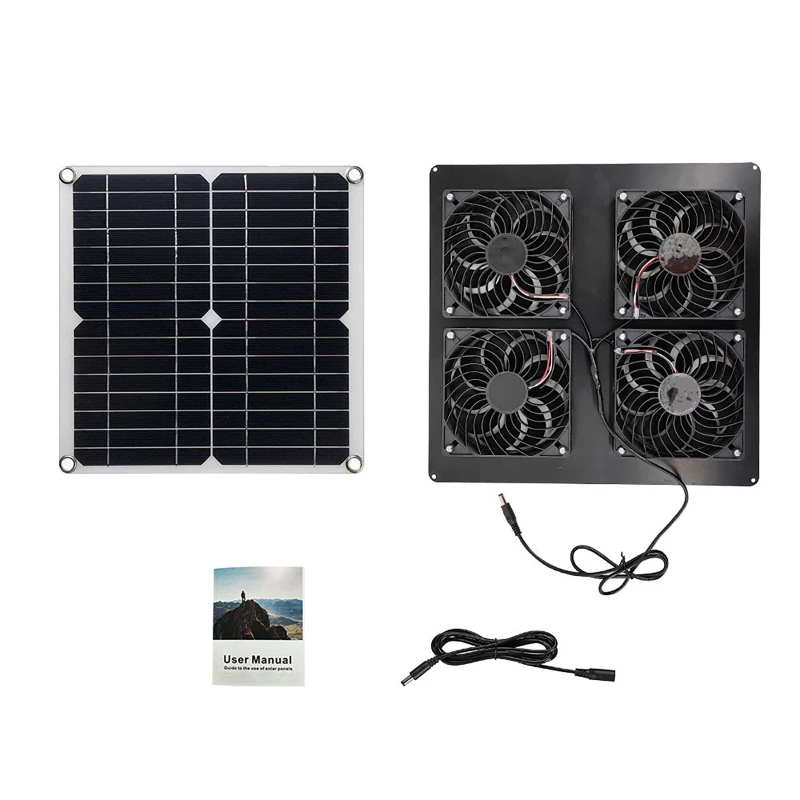 100W Solar Panel Exhaust Fan A - Outdoor Power House incelemesi ve fiyatı