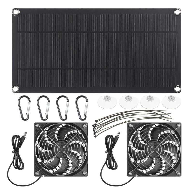 100W Solar Panel Exhaust Fan A - Outdoor Power House incelemesi ve fiyatı