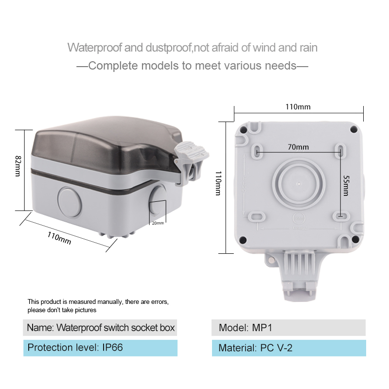 IP66 Outdoor Weatherproof 16A  - Outdoor Power Outlet Waterproof incelemesi ve fiyatı