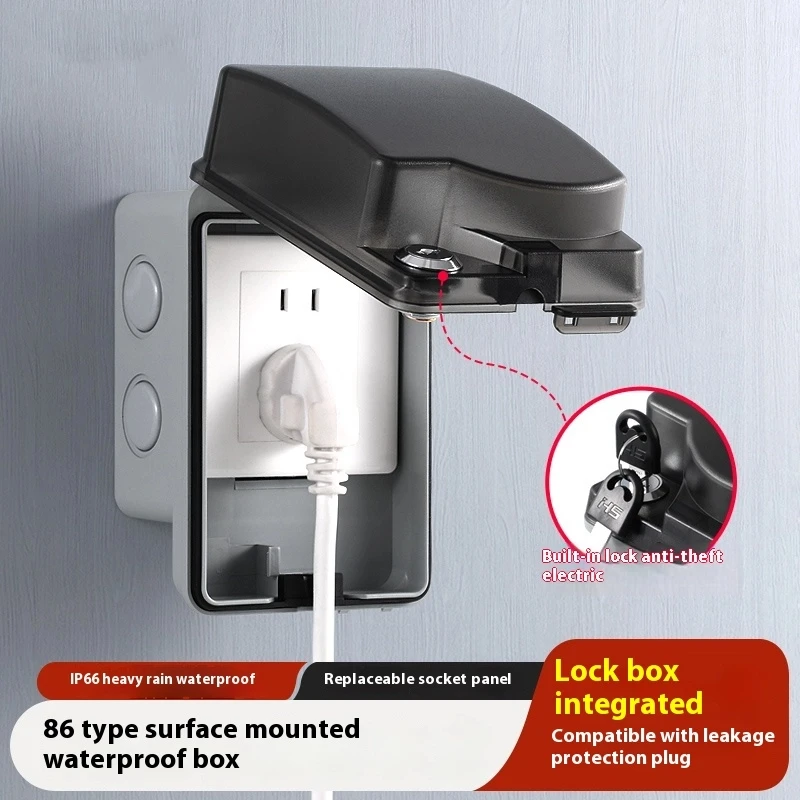 Outdoor Waterproof Socket Open - Outdoor Power Box Cover incelemesi ve fiyatı