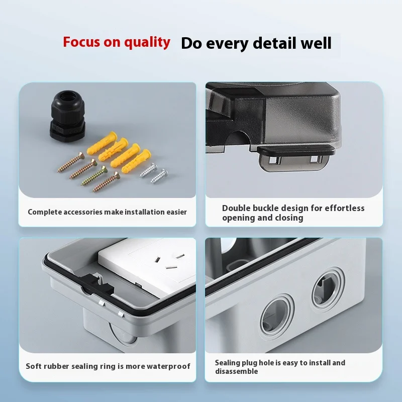 Outdoor Waterproof Socket Open - Outdoor Power Box Cover incelemesi ve fiyatı