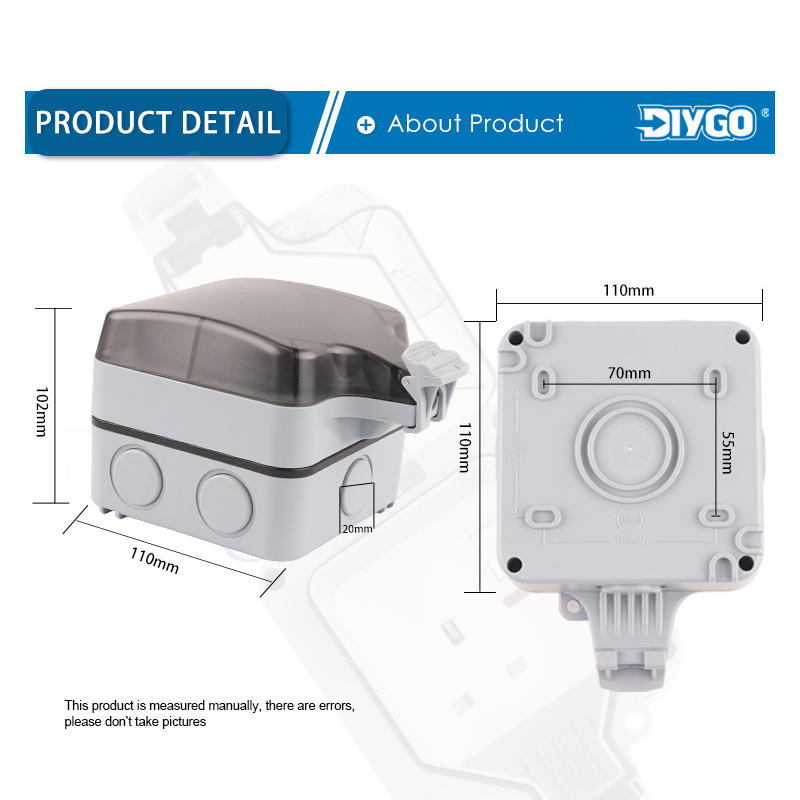 IP66 Outdoor Socket Wall Plug  - Outdoor Power Outlet Waterproof incelemesi ve fiyatı