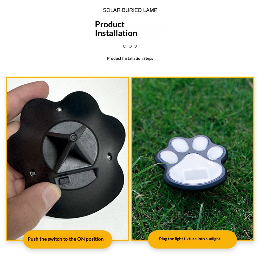 Solar Powered LED Dog Paw Prin - Outdoor Power Parts incelemesi ve fiyatı