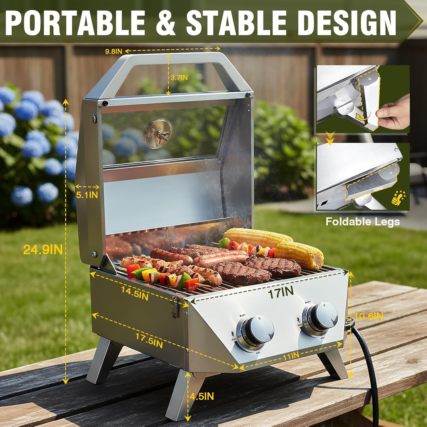 20000 BTU Porterhouse Tabletop - Outdoor Power Burner incelemesi ve fiyatı