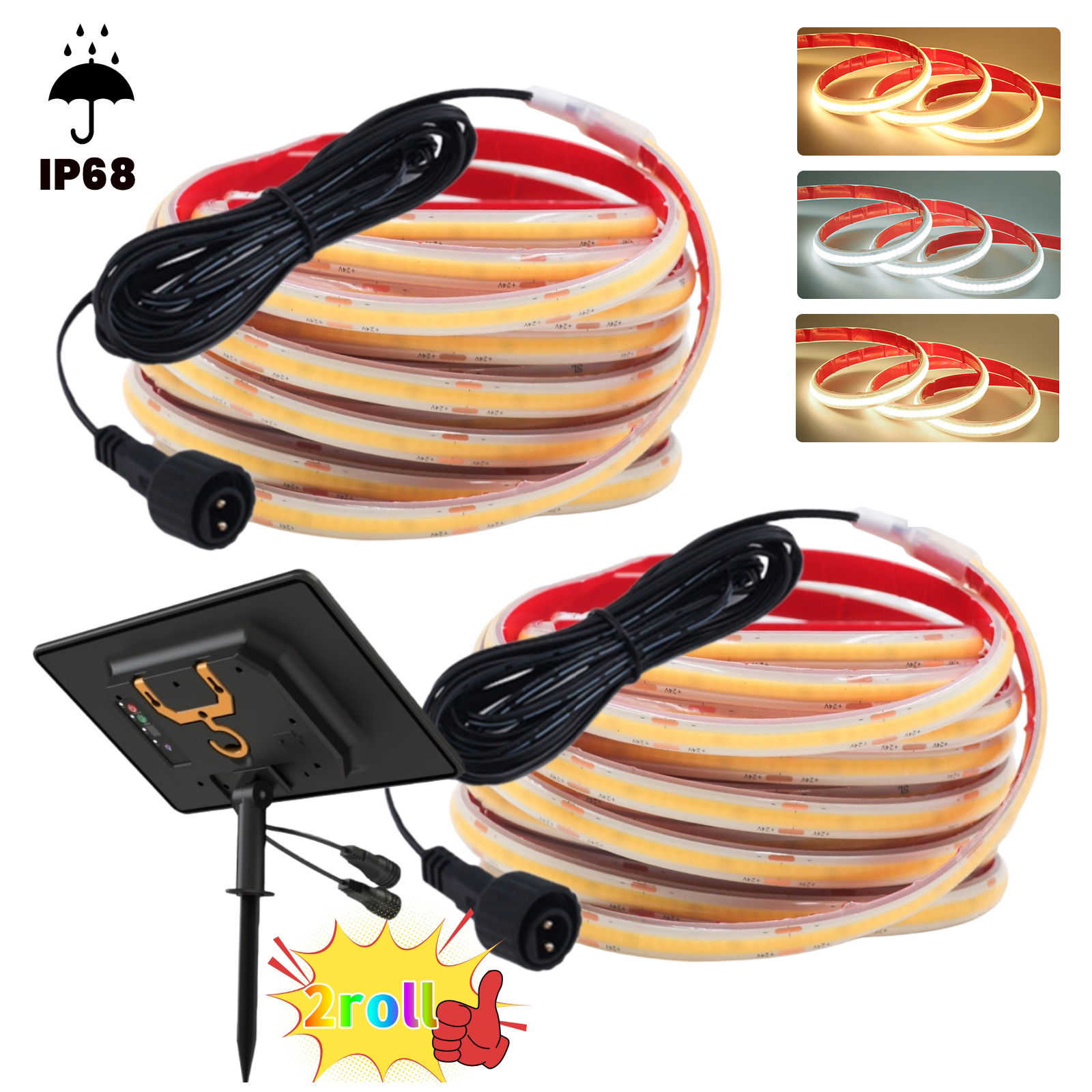 24V COB Strip IP68 Waterproof  - Outdoor Power Strip incelemesi ve fiyatı