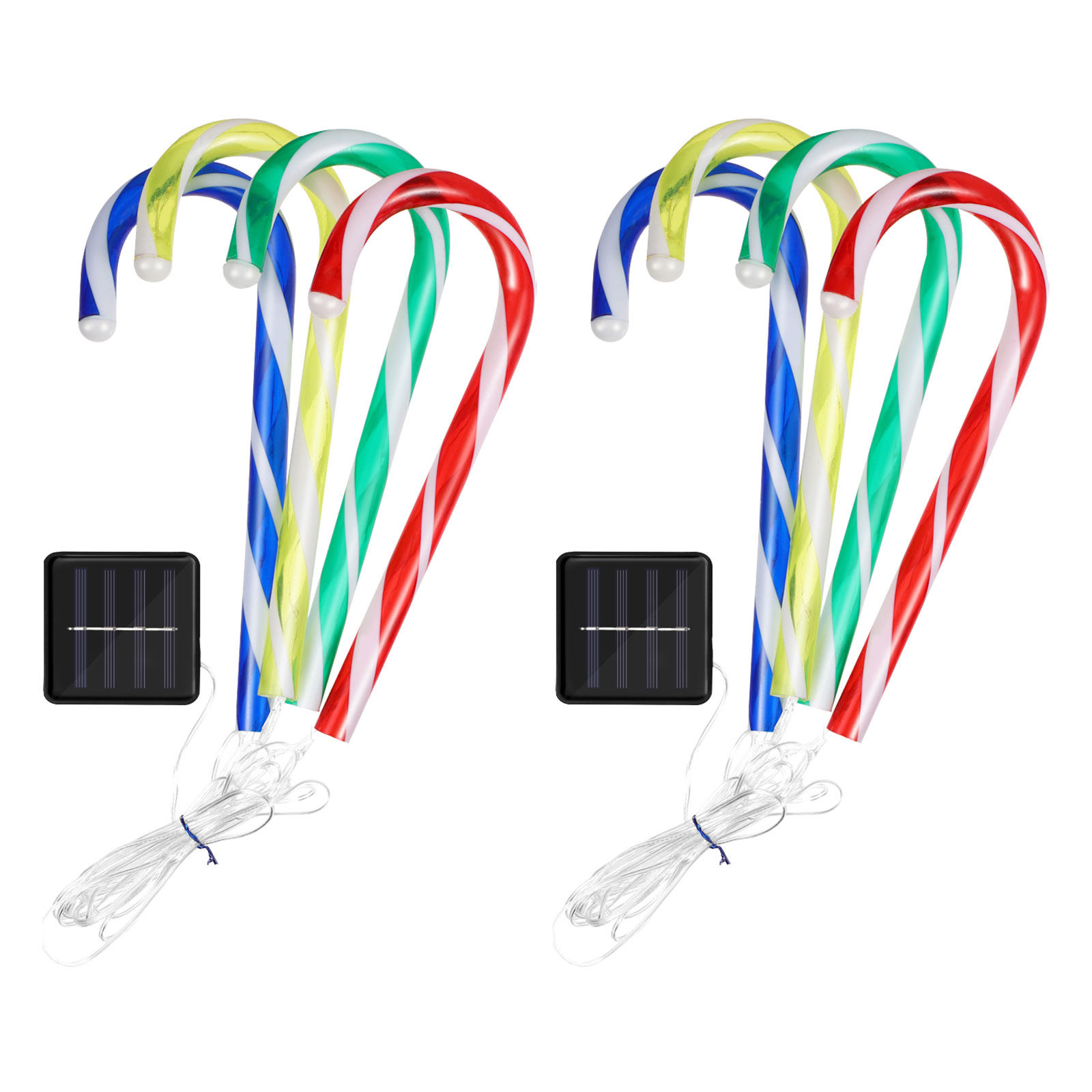 2Sets Solar Powered LED Candy  - Outdoor Solar Power Xmas Lights incelemesi ve fiyatı