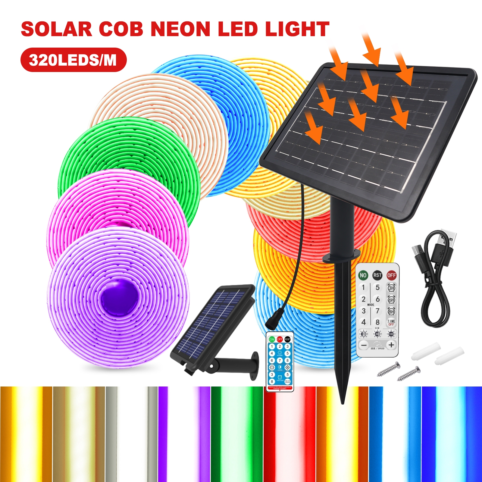 Solar COB Neon Strips 24V Dimm - Outdoor Power Strip incelemesi ve fiyatı