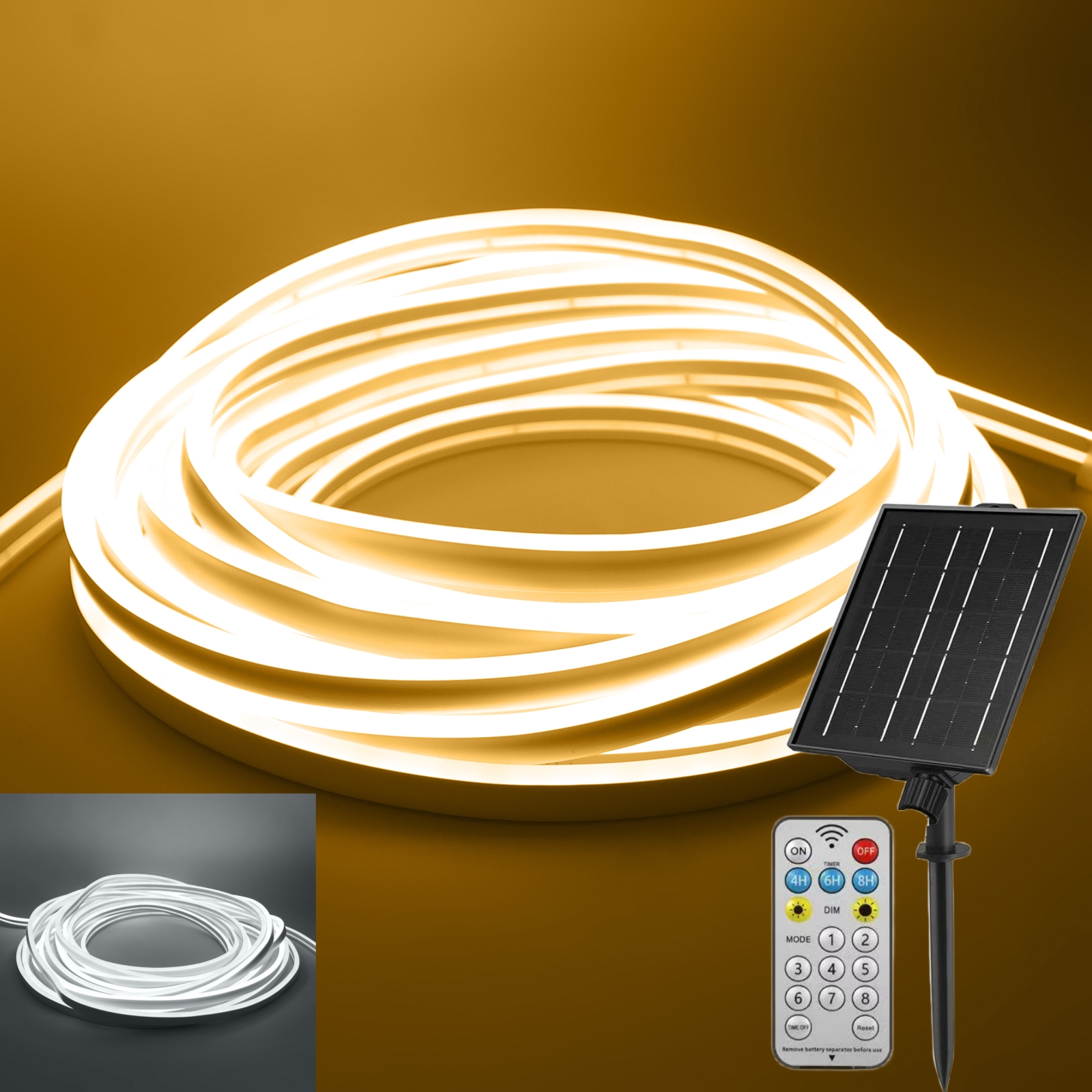 24V Solar Neon Light LED Strip - Outdoor Power Strip incelemesi ve fiyatı