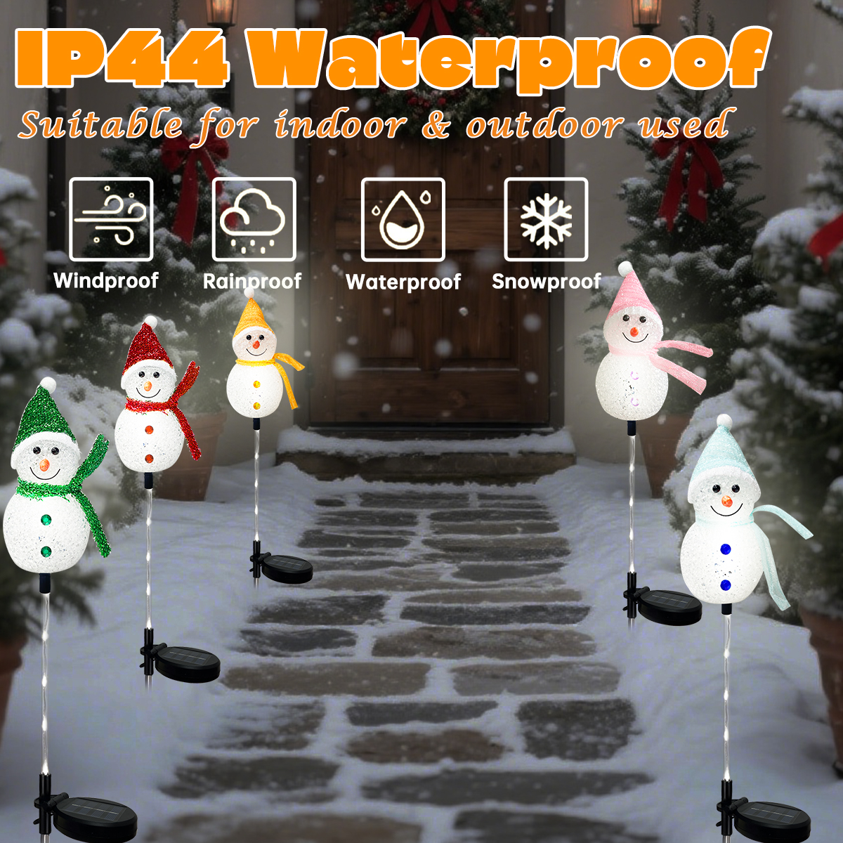 1PC Solar Powered Christmas Sn - Outdoor Solar Power Xmas Lights incelemesi ve fiyatı